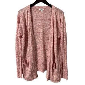 Sundance Cotton Linen‎ Blend Long Sleeve Open Front Cardigan Size Large